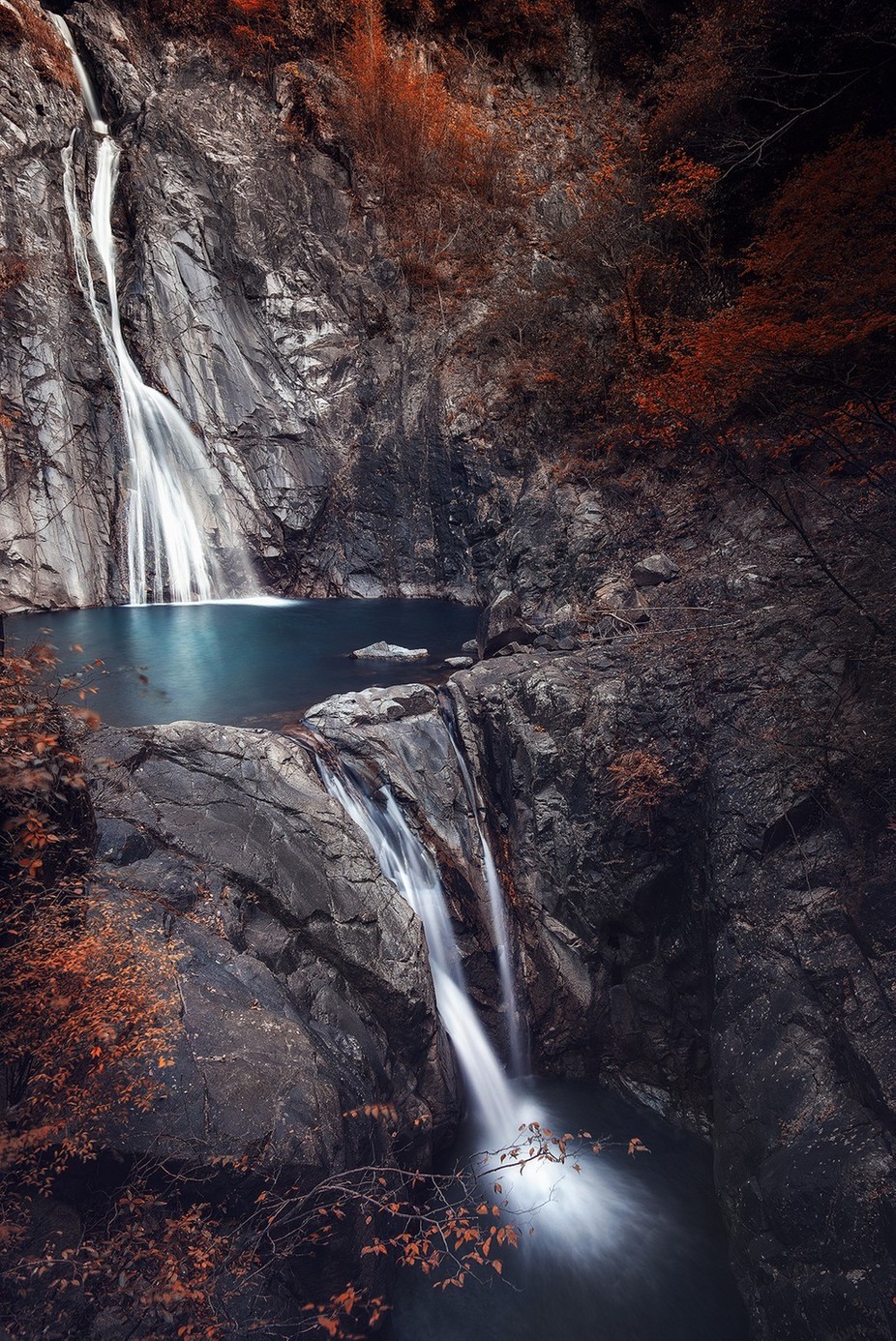 Nunobiki Falls  by carmenioneanu - Capture Running Water Photo Contest