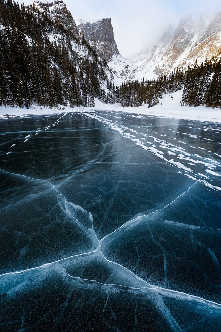 Cracks In The Ice by carlfino - Winter Wonderland Photo Contest