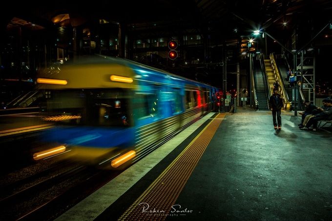 The Night Train by rubensantos - Blurry Captures Photo Contest