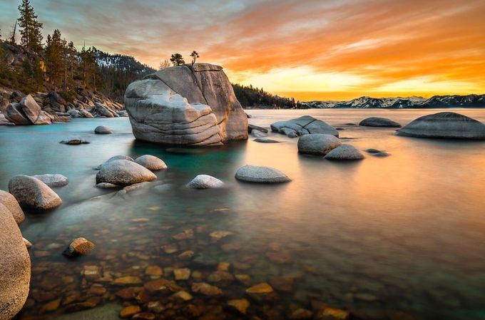 Bonsai Rock by raymondcarter - Water And Rocks Photo Contest