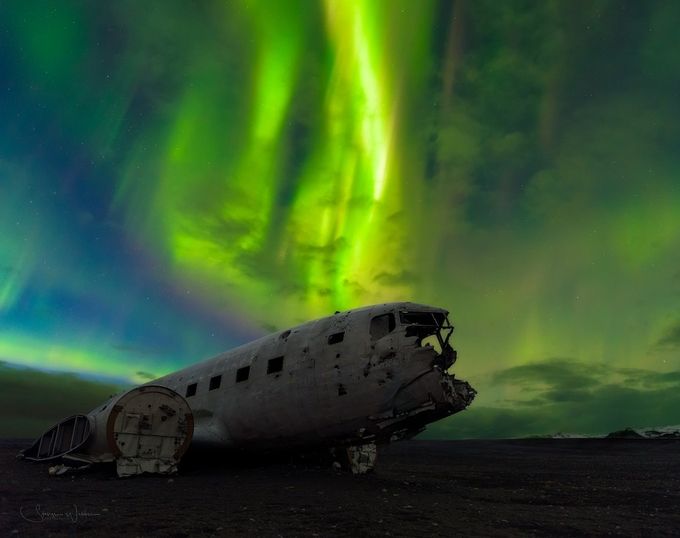 Sólheimasandur-DC-3 by stevenwebber - The Aurora Photo Contest
