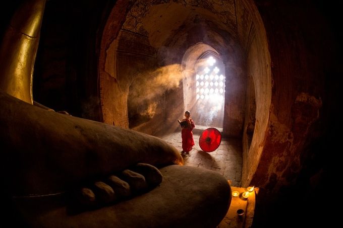Buddhist novice praying by lizardboy - Image Of The Month Photo Contest Vol 21