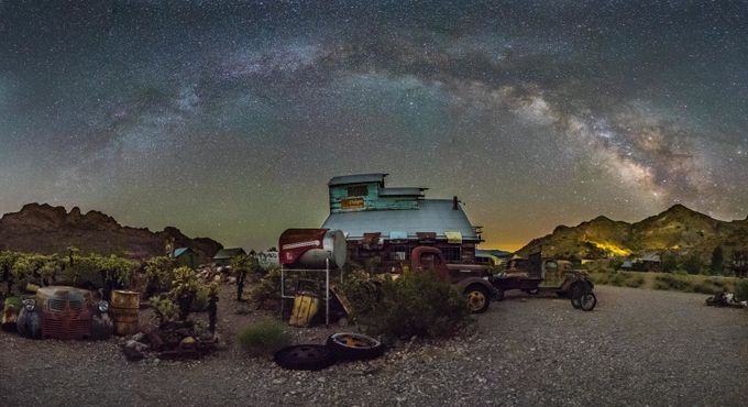 Nelson ghost Town Pano by FlorendoStudioArts - Warehouses Photo Contest