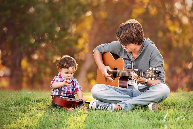 Learning Guitar  by angel09 - We Love Our Dads Photo Contest