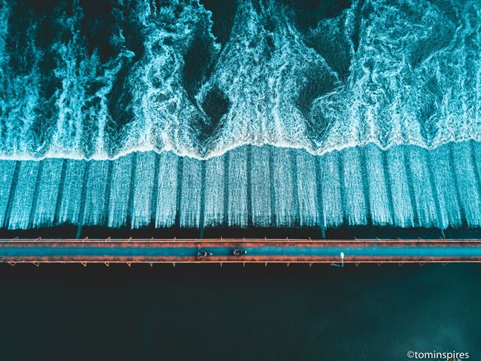 River Crossing Thailand - Bridge - Aerial  by tominspires - Capture The Four Elements Photo Contest