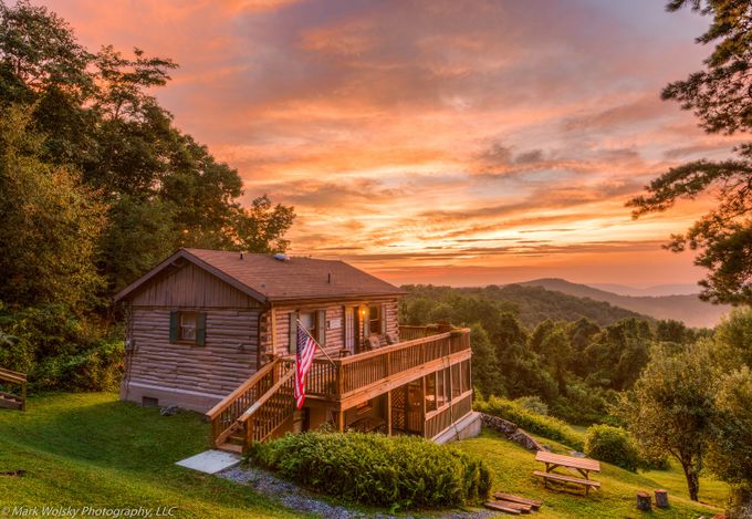 Cabin Sunset in the Appalachian Mountains by MarkWolskyPhotography - Simply HDR Photo Contest
