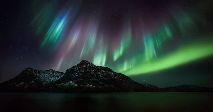 Lights in the night sky by swqaz - Bright Colors In Nature Photo Contest