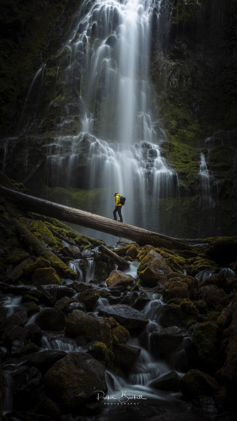 We are but a tiny part of this earth.... by sethburkett - People And Waterfalls Photo Contest
