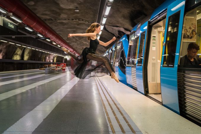 She made a run for the train by eraeber - Metro Stations Photo Contest