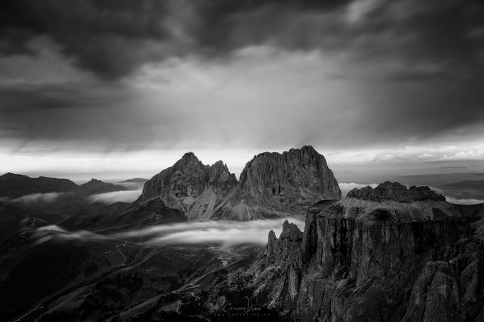 stony heart  by CmoonView - Black And White Mountain Peaks Photo Contest
