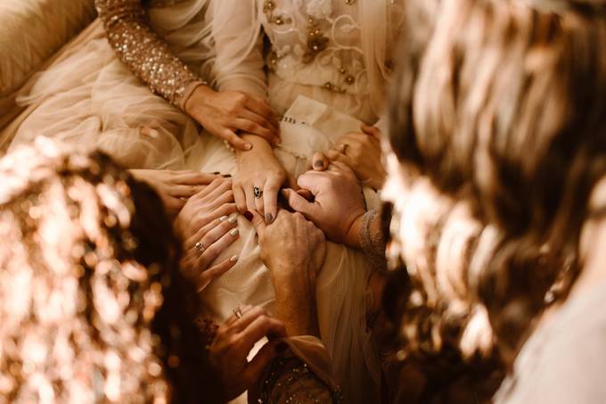 Hands Laid on a Bride by eastlynandjoshua - Wedding Tales Photo Contest