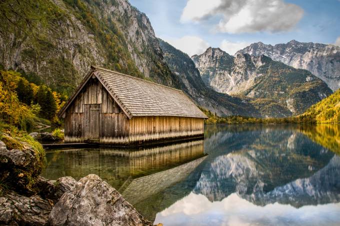 Mountain Lake Cabin by Bastiaan - Lakes And Reflections Photo Contest
