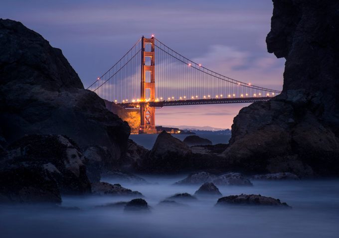 Golden Gate Bridge at Dawn by ConorEgan - Spectacular Bridges Photo Contest