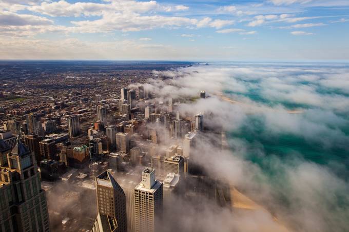 Weather in Chicago by PJPhotoArts - Fog And City Photo Contest