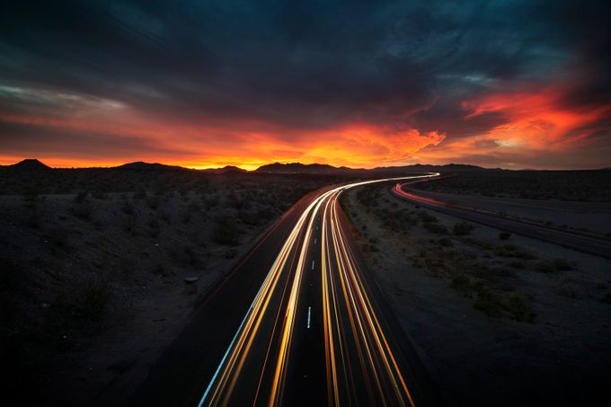Desert Drive (Arizona/CA border) by ReidCollins - Beauty In The Clouds Photo Contest