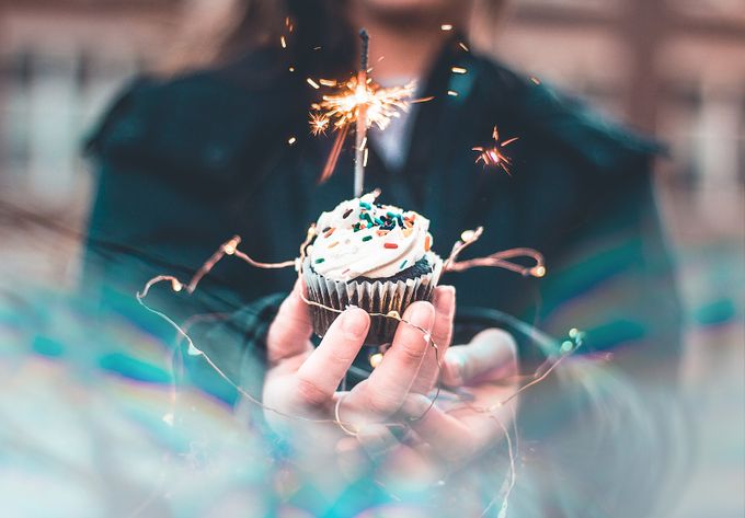 A birthday cupcake  by JBRphotos - A Colorful World Photo Contest