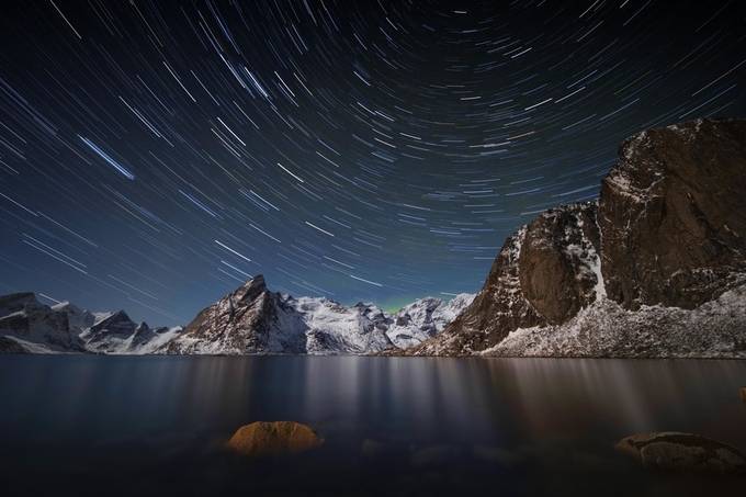 Star Trail Over Hamnoy by lddove - Capture The Stars Photo Contest
