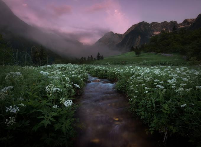 Places To Photograph In Slovenia: Sunset at Lepena valley, Slovenia