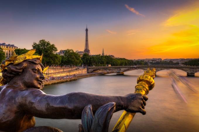 Eiffel Tower view from the Alexandre III bridge by FredericMONIN - Paris Photo Contest