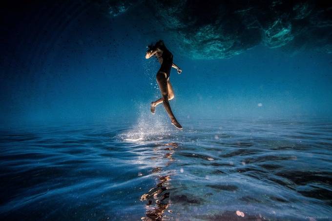 Blue sea by adelmomassola - Creative Reality Photo Contest