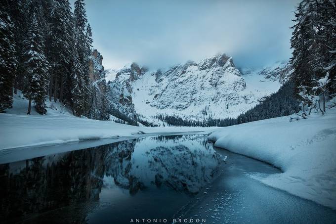 Braies Lake River by AntoPro - My Best Shot Photo Contest Vol 7