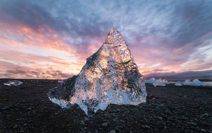 Sunset by feans - The Shapes Of Ice Photo Contest