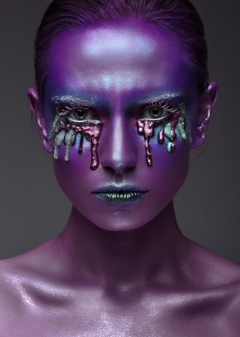 fashion tears by slavasamoilenko - Capturing The Purple Color Photo Contest
