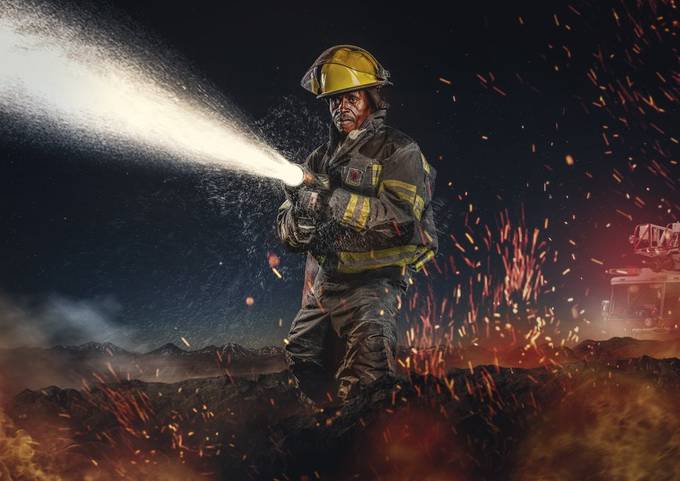 Fire Fighter by PieterPietersPhotography - People Working Photo Contest