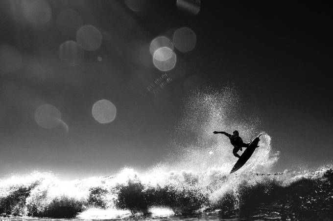 surfing by adelmomassola - Movement In Monochrome Photo Contest