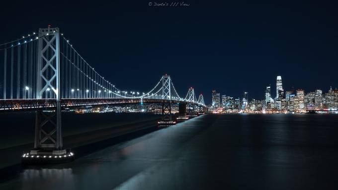 B A Y  B R I D G E by Dantes_View - Night In The City Photo Contest