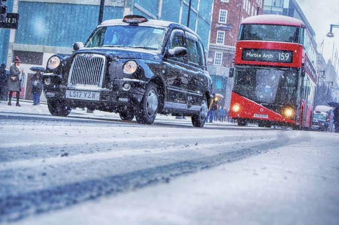 London Snow by HasaanRafique - Rain In The City Photo Contest