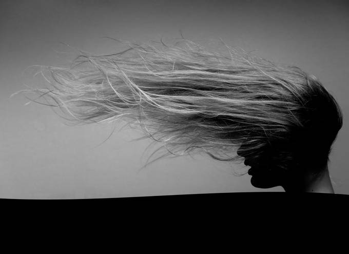 Sea Wind To Keep Hair Dry by NFDI - Black And White Compositions Photo Contest Vol7