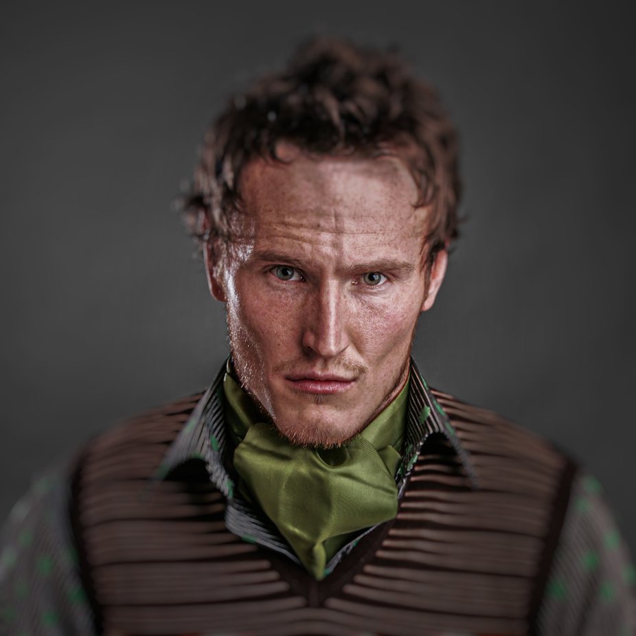 Green Cravat by playingwithlight - Show Faces Photo Contest