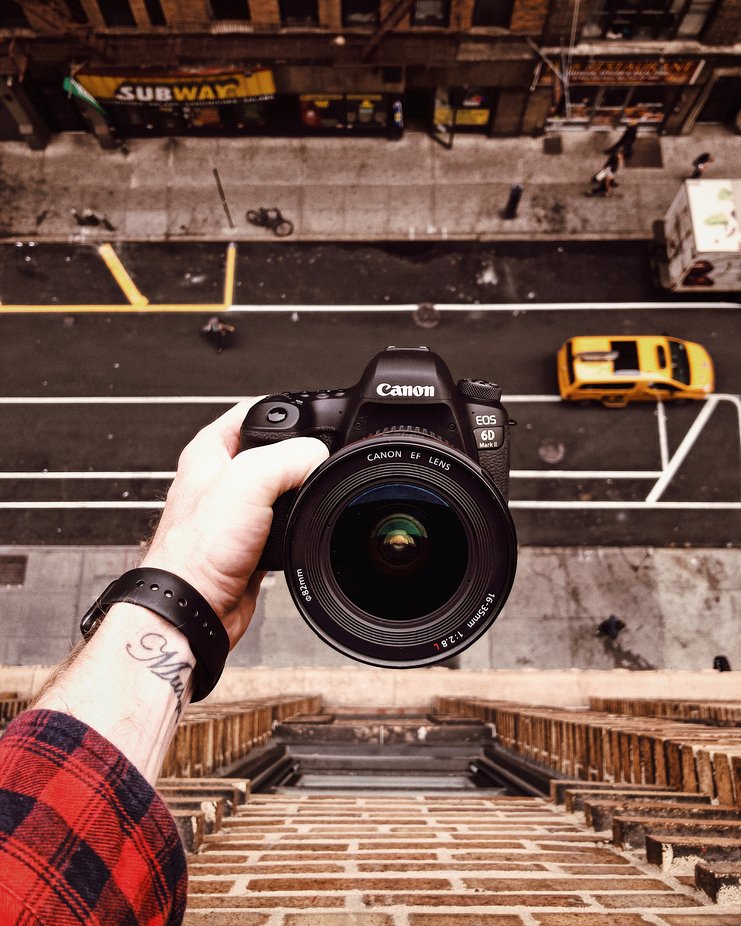 Taking a photo of a camera on the roof by thomas_jones89 - Image Of The Month Photo Contest Vol 57