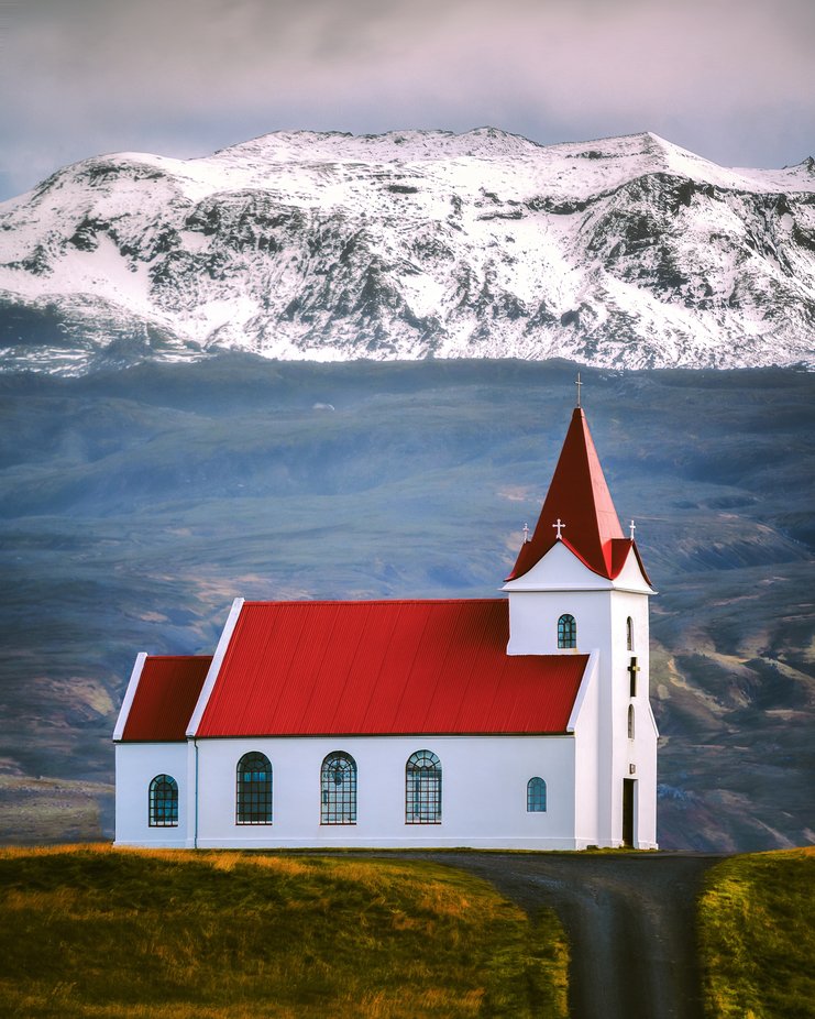 The Church and the Red Roof by danielbadger - My Favorite Colors Photo Contest