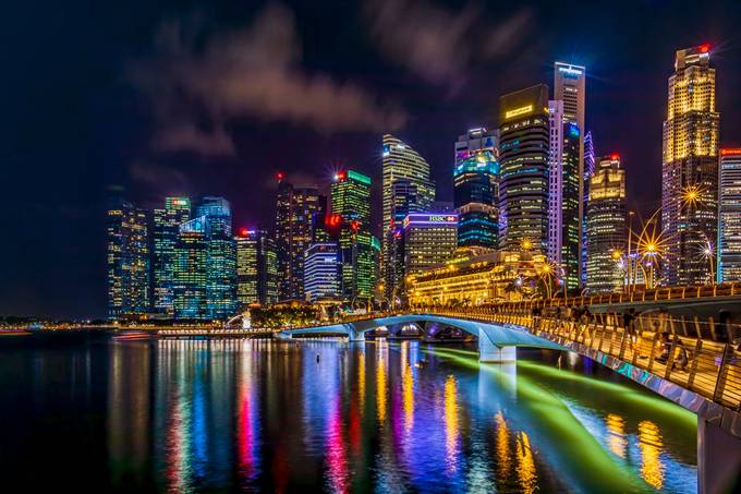 Marina Bay Financial Centre by yaphantee - City Nights Photo Contest