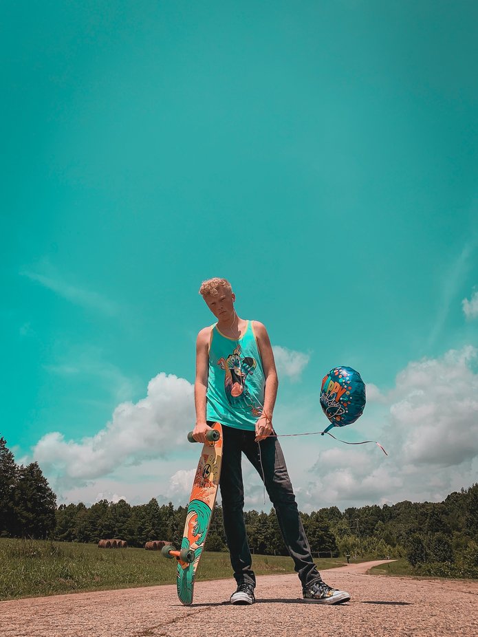 A Skaters Teal Summer by austinbowdenphotography - The Colors Of Summer Photo Contest