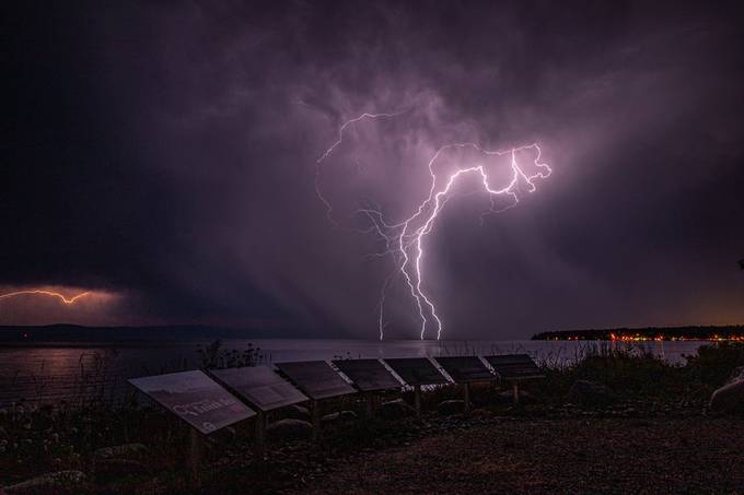 Lightning Over the Bay by markmacey - Monthly Pro Photo Contest Volume14