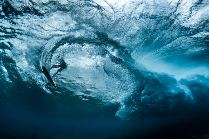 Surfer from beneath by romainbarats - Seascape Wonders Photo Contest