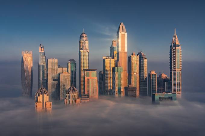Dubai Above The Clouds by albertdros - Image Of The Month Photo Contest Vol 67
