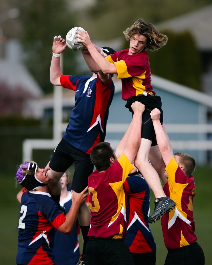 High school rugby match in Canada by SportsNut50 - Team Sports Photo Contest