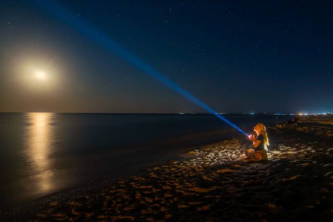 night by the sea by Roman_Bukhtiarov - Summer Nights Photo Contest