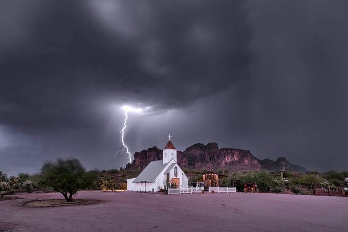 Superstition Mountains Storm by dynastesgrantii - Monthly Pro Photo Contest Volume38