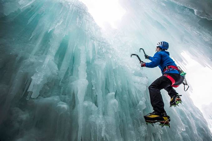Ice climber by DMartinezPhoto - Adventure Junkies Photo Contest