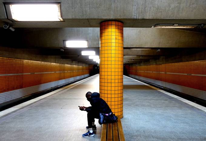 Alone in the Subway  by jonasweiss - Urban Diaries Photo Contest